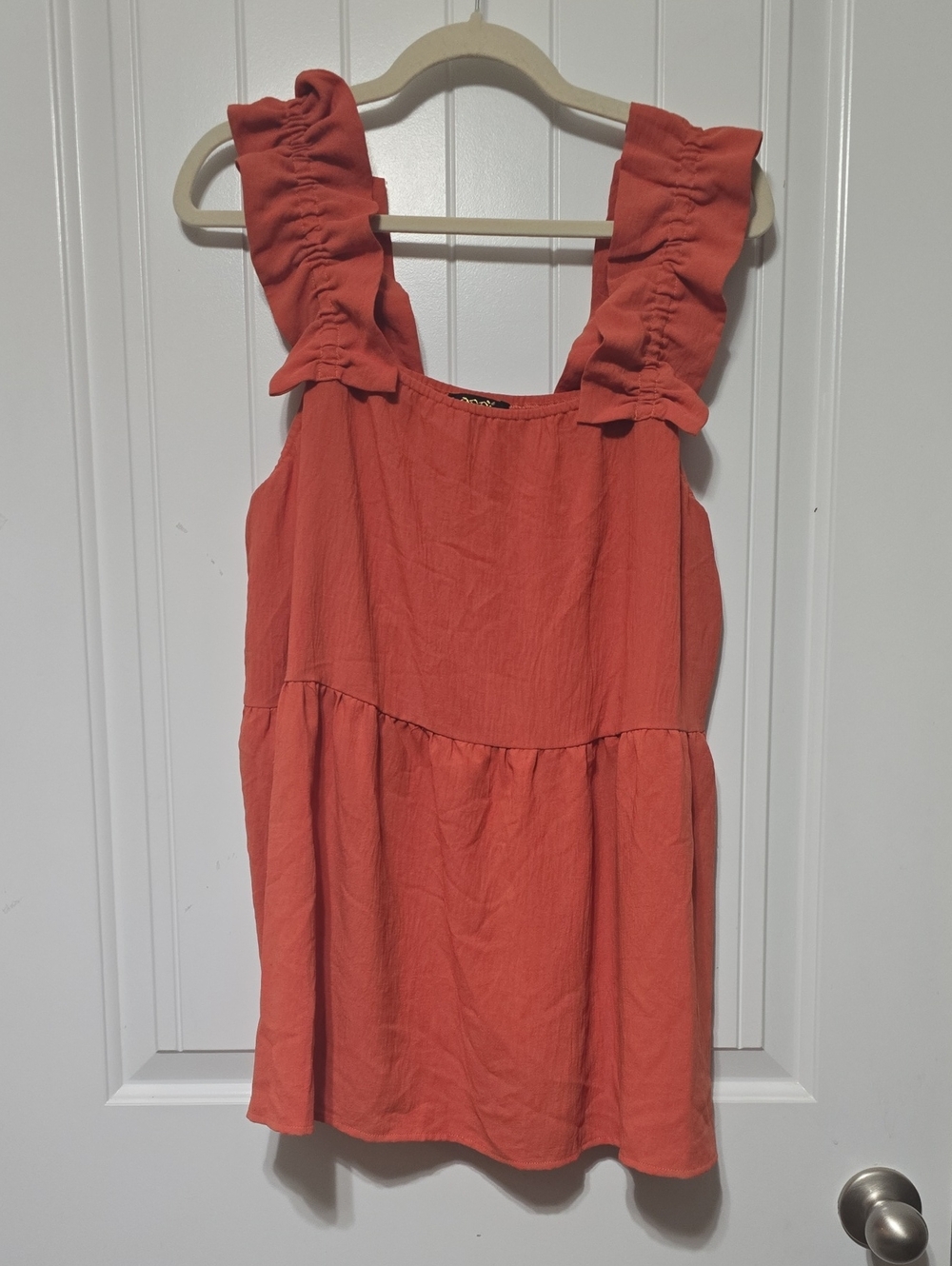 ODDY Sleeveless Tiered Tunic in Coral